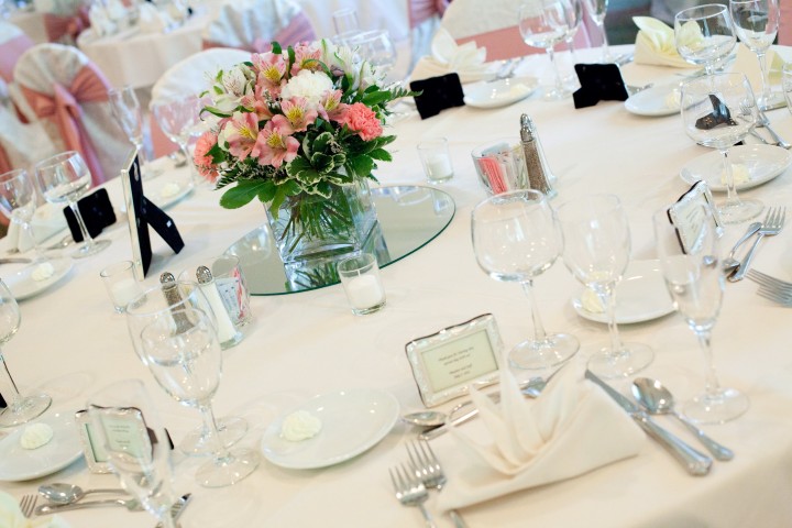 Pink Table Decor